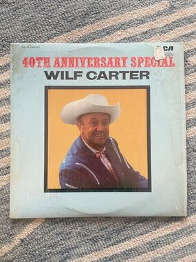 3/$25 Wilf Carter 40th Anniversary Special 1973 double album NM